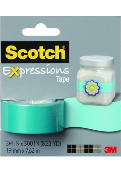 3m Scotch Turkuaz Mavi Renkli Dekoratif Bant 19mmx7,62m 1 Adet