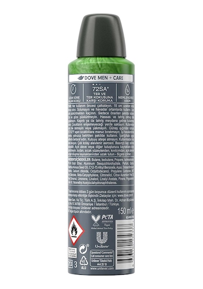 Dove Men +care Advanced Erkek Deodorant 72 Saat Koruma Extra Fresh 150 Ml