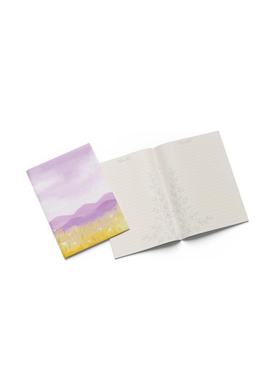 Lila - 3'lü Defter Seti, 14x21cm, A5, Çizgili Çok Renkli