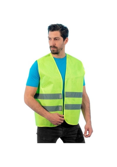 Iş Yeleği Ikaz Yeleği Reflektörlü Fosforlu Yelek Iş Güvenliği