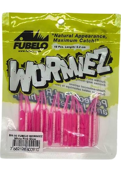 Fubelo Wormiez 5.2cm 18 Adet Lrf Silikonu Pink Yellow