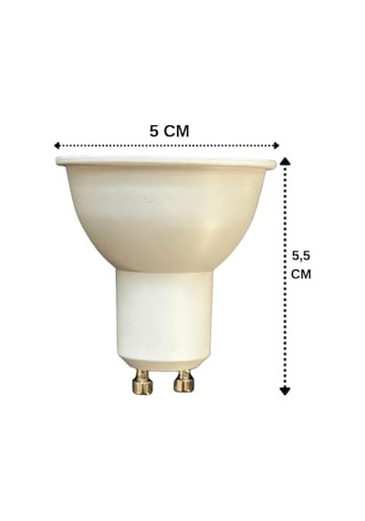 8w 50w 3000k Sarı Işık Gu10 Duylu Led Spot Ampul, 4 Adet Diğer