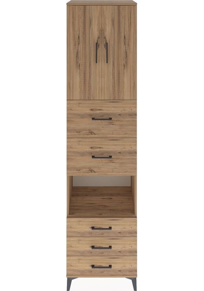 Hyperion Dolap 3 Raflı 5 Çekmeceli 2 Kapaklı 60x44x243 Çam-çam Atlas Çam Hyperion Dolap 3 Raflı 5 Çekmeceli 2 Kapaklı 60x44x243 Çam-çam Atlas Çam