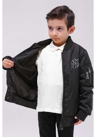 Benitto Kids Erkek Çocuk Mevsimlik Yağmurluk Ceket 51294-siyah Siyah
