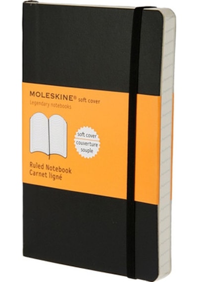 Moleskine 9x14 Soft Çizgili Siyah Butik Defter