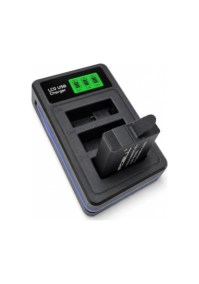 1 Adet Batarya Gopro Hero 5 Hero 6 Hero 7 Hero 8 İle Uyumlu 3 Slot Lcd Ekranlı Usb Batarya Şarj Cihazı Ahdbt-501 Ahdbt-801 Uyumlu Aksiyon Kamera Pil Şarj Ünitesi Go501 Şarj Cihazı Ve Pil