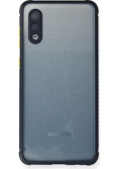 Samsung Galaxy A02 Kılıf Miami Şeffaf Silikon - Lacivert