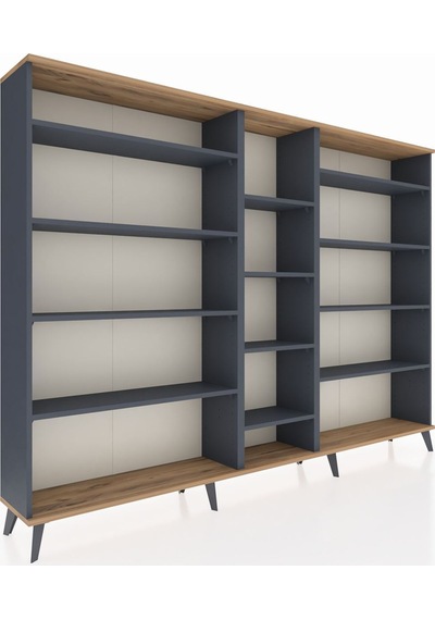 Arges Dolap 11 Raflı 220x30x163 Antrasit-çam/antrasit Atlas Çam/antrasıt - Antrasıt Arges Dolap 11 Raflı 220x30x163 Antrasit-çam/antrasit Atlas Çam/antrasıt - Antrasıt