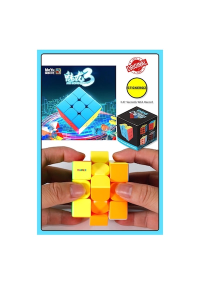 Moyu 3x3 Klasik Cube - Stickersız Akıl Zeka Küp