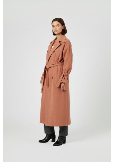 Durivya Oversize Kaşe Kaban Tarçın