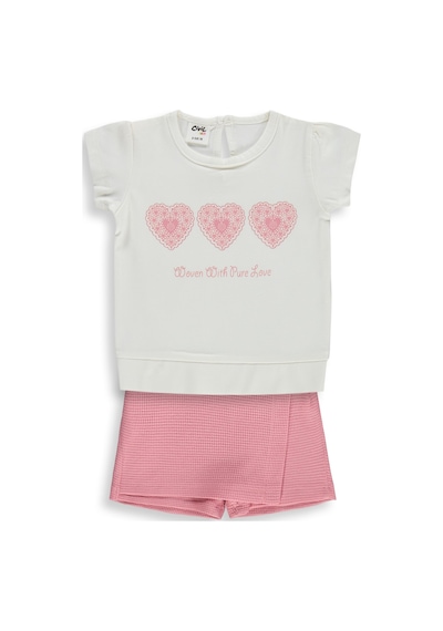 Civil Baby Kalpler Nakışlı 6-18 Ay Takım - Ekru