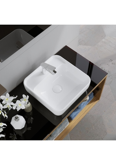 Turavit PRT0711 Porto Batarya Delikli Çanak Lavabo 40 x 40 CM