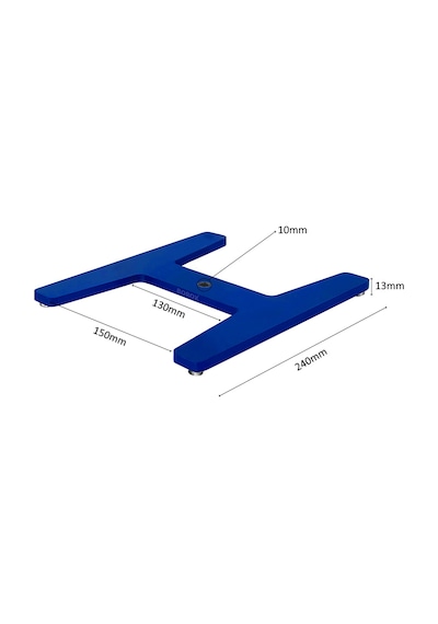 Borox Büret Standı 215 x 240 MM H Şeklinde Çubuklu ﻿﻿Bunzen Mesnedi Set 60 CM