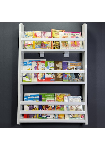 Çocuk Odası Kitaplık Montessori Kitaplık Bebek Odası Kitaplık Beyaz