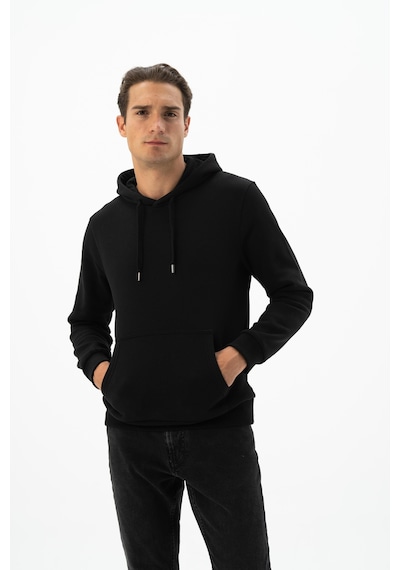 AR-MA Arma Erkek Kanguru Cepli Kapüşonlu Sweatshirt K24254928801 Siyah