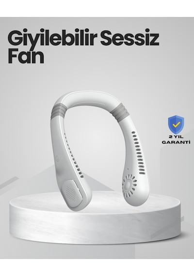 Çocuk Ve Yetişkinler İçin Güvenli Şarjlı Boyun Fanı - Lisinya