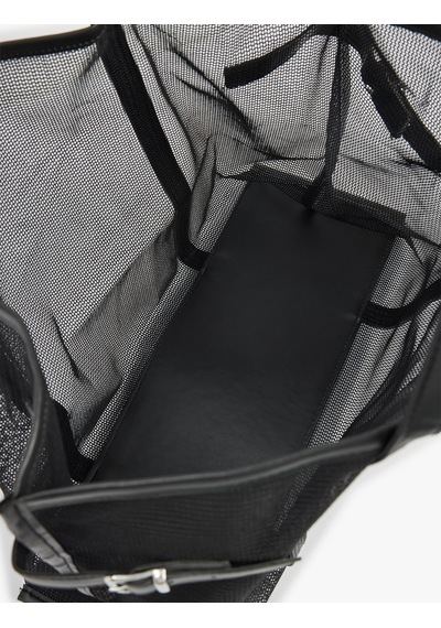 Koton Büyük Metal Tokalı Fileli Tote Çanta Siyah 6sak30011aa