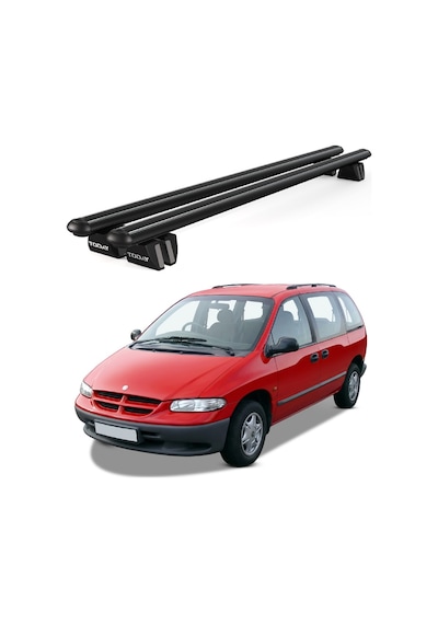 Pençe Chrysler Voyager 1996-2001 Uyumlu Siyah Ara Atkı Port Bagaj Tavan Barı