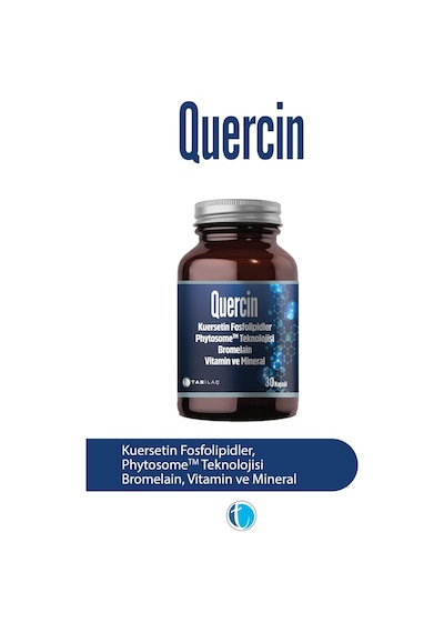 Tab İlaç Quertecin Fitozomal Kuersetin Bromelain 60 Kapsül Genel