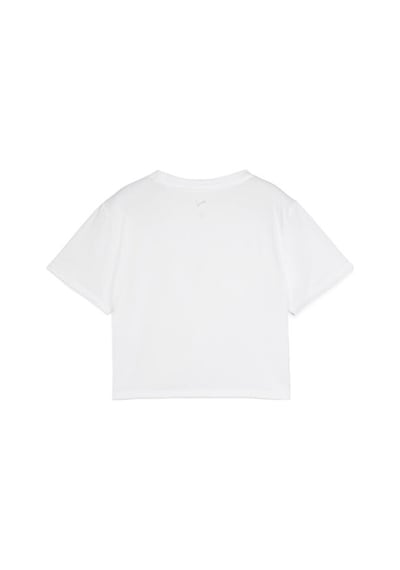Puma Tad Essentıal W Baby Tee Kadın Antrenman Tişörtü 52589402 Beyaz
