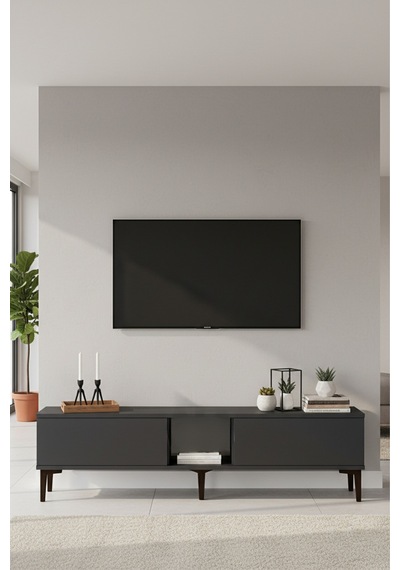 Tsa1599a Aplos Tv Stand, Tv Sehpası Antrasit 150cm