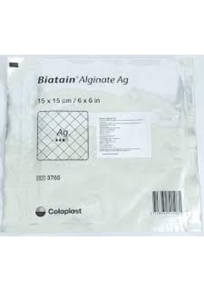 Coloplast Biatain Alginat Ag Tül Örtüsü 15cm X 15cm
