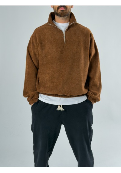 Cocopelli Erkek Kahverengi Sweatshirt Coc2710 Kahverengi