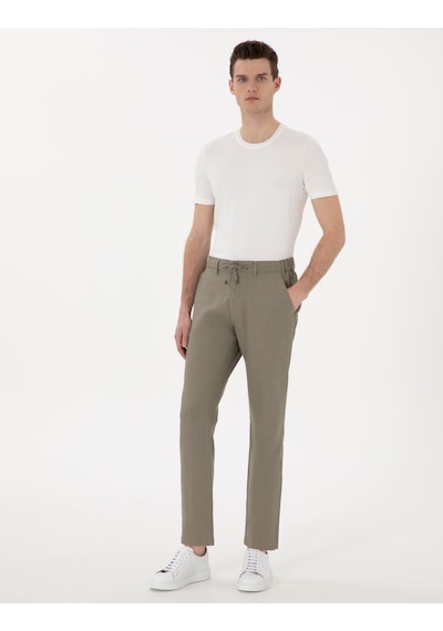 Pierre Cardin Erkek Haki Pantolon Kanvas-chino 50301811-vr027 Haki