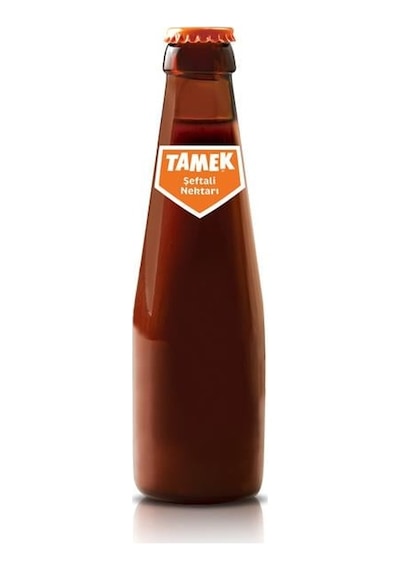 Şeftali Klasik Kahverengi Cam Şişe 200ml