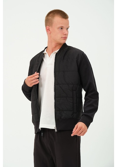 Rich Erkek Siyah Oversize Rüzgar Geçirmez Kışlık Şişme Mont Ceket Çok Renkli