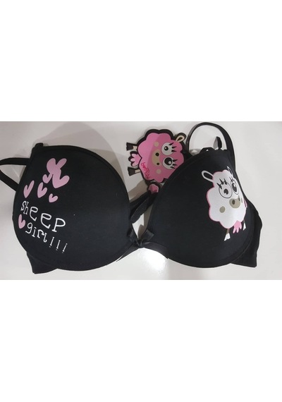 Loliten Gırl 570050035 Dolgulu Black Tek Sütyen