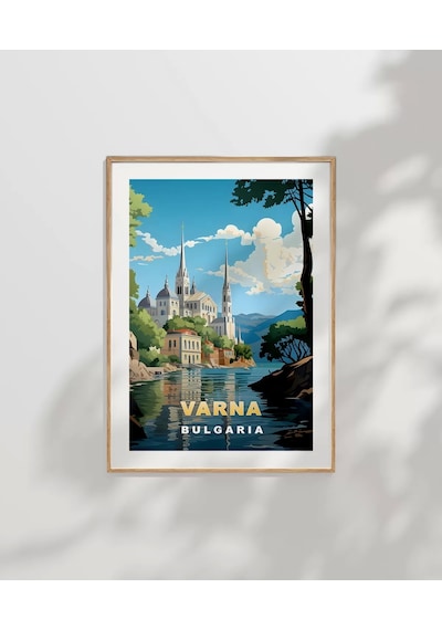 Çerçevesiz Poster Varna Nın İkonik Görünümü