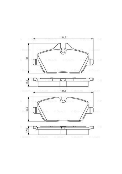 BOSCH 986495251 Fren Balatası Ön Bmw 1 E81 E87 E88 E82