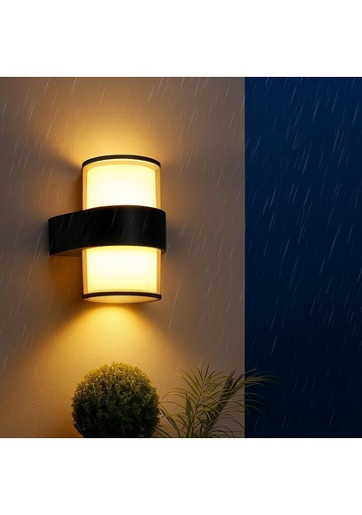 Ayrex Bora Led Duvar Aplik 12w Ip54 Günışığı 3200k, 1170 Lümen, Su Geçirmez İç Ve Dış Mekan Aydınlatma, Diğer