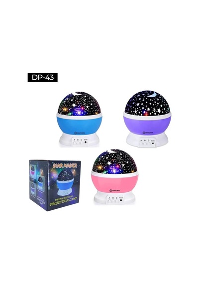 Jenerik Star Master Gece Lambası Dönerli Çok Renkli