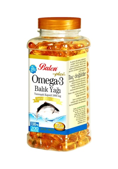 Balen Omega 3 Balık Yağı 1380 Mg 200 Kapsül 2 Adet