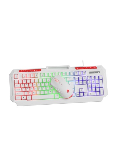 Gamebooster Knight Km-11w Beyaz Kablolu Oyuncu Klavye Mouse Seti Diğer