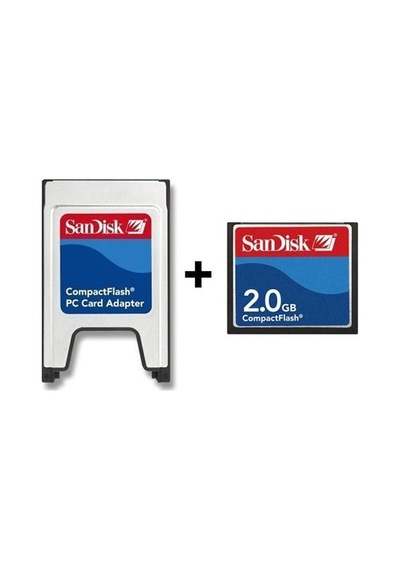 2 Gb Cf Compact Flash Kart +Pcmcıa Adaptör