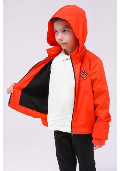 Benitto Kids Erkek Çocuk Mevsimlik Yağmurluk Ceket 51296-turuncu Turuncu