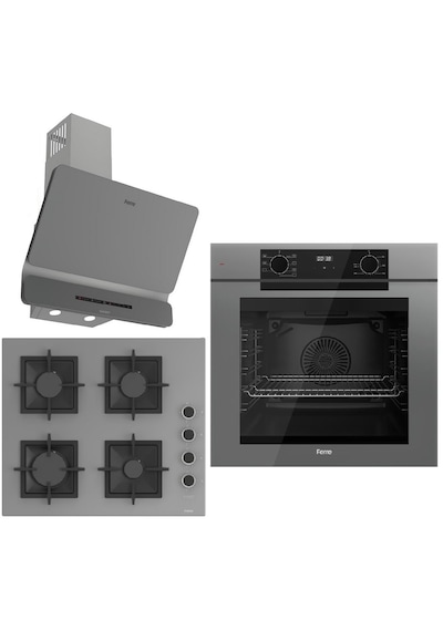 Ferre Fryart QEP63CPR - SC208-FA D082-SA Ankastre Set Gri