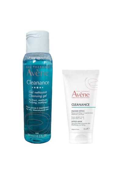 Avene Cleanance  Mask 50 ML + Cleanance Yağlı ve Akneli Ciltler için Matlaştırıcı Temizleme Jeli 100 ML