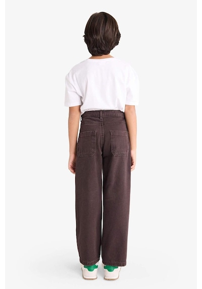 Defacto Erkek Çocuk Wide Leg Düz Paça Jean Pantolon G2929a825aubn340 Kahve