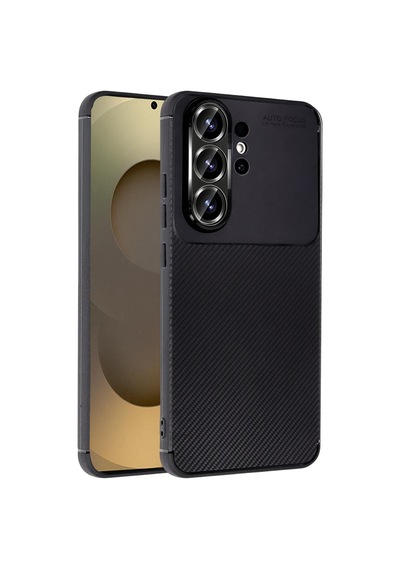 Samsung Galaxy  Uyumlu,  S26 Ultra Auto Focus Karbon Kapak - Siyah