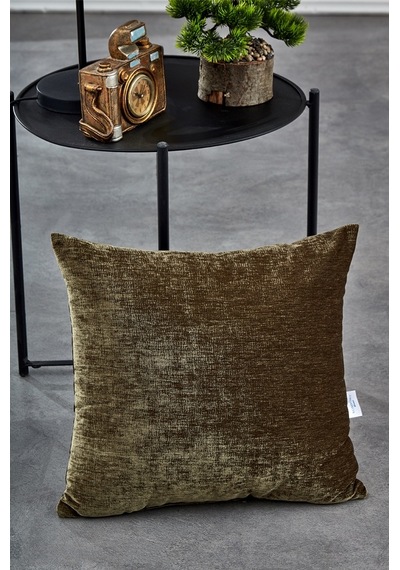 Komfort Home Düz Koyu Yeşil İç Dolgulu Kırlent 45x45cm / 2 Adet Karışık/Çok Renkli