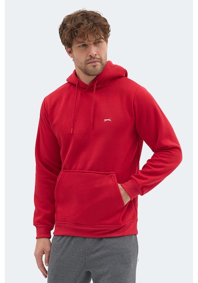 Slazenger Moonlıght I Erkek Kapüşonlu Kırmızı Sweatshırt Kırmızı