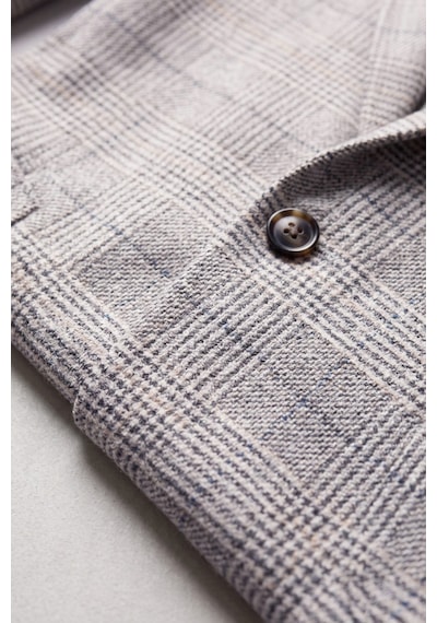 Rizzup Erkek Slim Fit Ekose Mavi Blazer Ceket Astarlı Kışlık Şık Spor Ceket 2702420