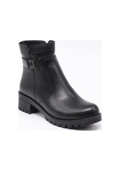 Nesilshoes Nesil Shoes Marr 822 Hakiki Deri İçi Kürklü Kadın Bot Siyah