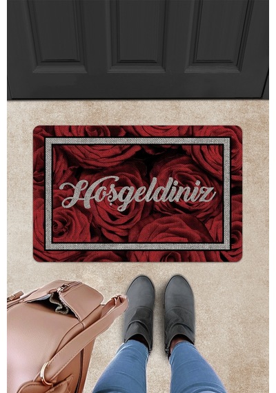 Evaşk Kapı Önü Paspası Vinil Kaymaz Tabanlı 45 X 70 Evaşkdm11123