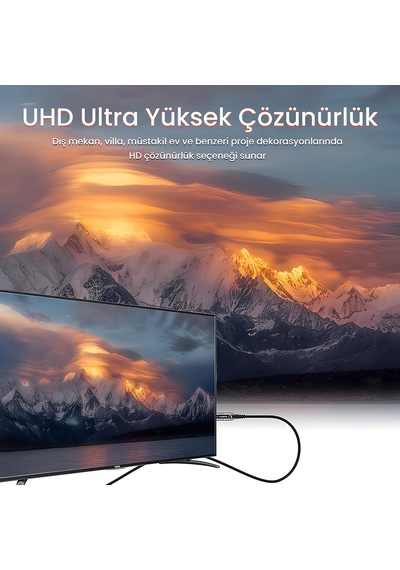 4k 60hz 18gbps Hdr Arc Hdcp Fiber Optik Hdmı 2.0 Kablo 80 Metre