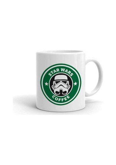 Star Wars Coffee Baskılı Kupa/bardak Beyaz